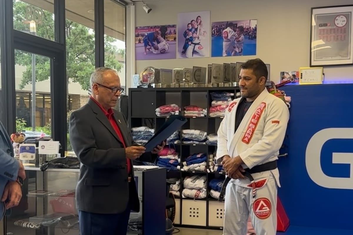 Inside the Gracie Barra Round Rock training facility