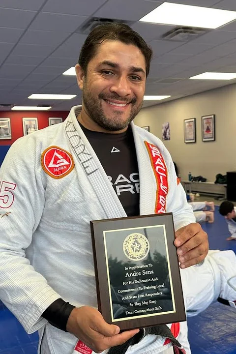 Andre Sena, 1st Degree Black Belt at Gracie Barra Round Rock